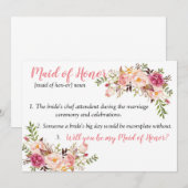 Maid of Honor Kaart (Voorkant / Achterkant)