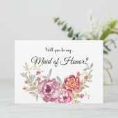 Maid of Honor Kaart (Staand voorkant)