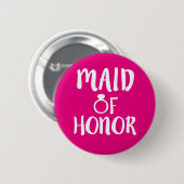 Maid of Honor-knop Ronde Button 5,7 Cm (Voorkant /achterkant)