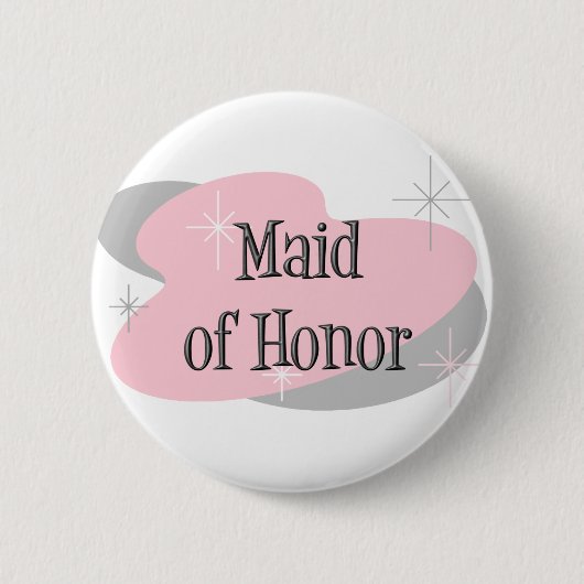 Maid of Honor-knop Ronde Button 5,7 Cm (Voorkant)