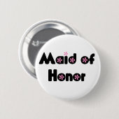 Maid of Honor-knop Ronde Button 5,7 Cm (Voorkant /achterkant)