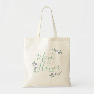 Maid of Honor, Lavender & Sage Floral Tas