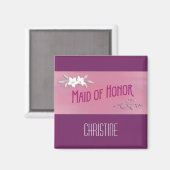 Maid of Honor Magenta Magneet (Voorkant / Achterkant)