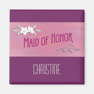 Maid of Honor Magenta Magneet