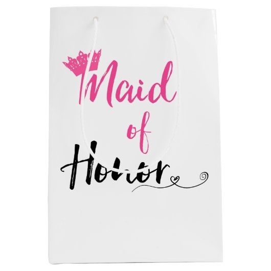 "Maid of Honor" Medium Cadeauzakje (Voorkant)