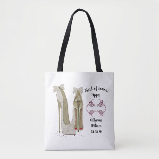Maid of Honor Memento Canvas tas (Voorkant)