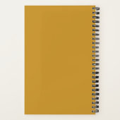 Maid of Honor Minimalist Yellow Personalized Notitieboek (Achterkant)