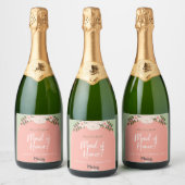 Maid of Honor nodigt Bubbly Champagne uit, Prosecc Sparkling Wijnetiket (Flessen)