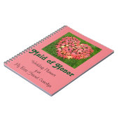 Maid of Honor notebooks Wedding Planner custom Notitieboek (Linkerzijde)