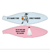 Maid of Honor of Bridesmaid Invite Mini Basketball Basketbal (Panelen)