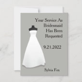 Maid of Honor of Bridesmaid Reminder Magnetische Uitnodiging (Voorkant)