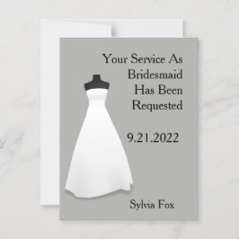 Maid of Honor of Bridesmaid Reminder Magnetische Uitnodiging