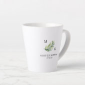 Maid of Honor Palm Leaf Bridal Party Latte Mok (Rechterhoek)