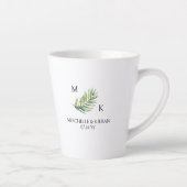 Maid of Honor Palm Leaf Bridal Party Latte Mok (Rechts)