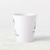 Maid of Honor Palm Leaf Bridal Party Latte Mok (Voorkant)