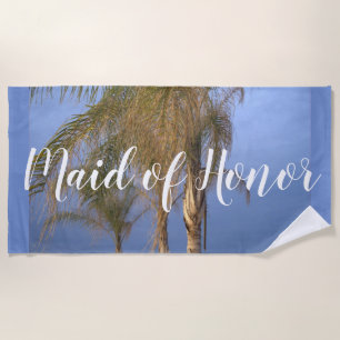 Maid of Honor Palm Trees Beach Towel Strandlaken
