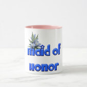Maid of Honor Personalized Wedding Blue Mok (Midden)