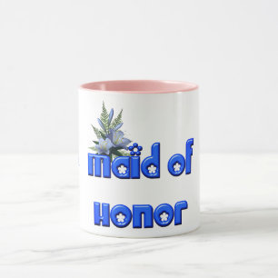 Maid of Honor Personalized Wedding Blue Mok