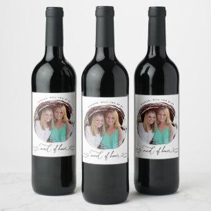 Maid of Honor Photo proposal Wine Label Wijn Etiket