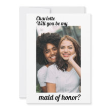 Maid of Honor Photo Wedding Personalized