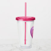 Maid of Honor Pink Bridal Party Personalized Acryl Drinkbeker (Rechts)