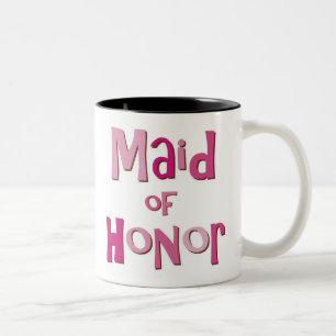 Maid of Honor Pink Brown Tweekleurige Koffiemok