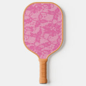 Maid of Honor Pink Lace Print Pickleball Paddle (Voorkant)