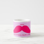 Maid of Honor Pink Mustache Espresso Mok (Voorkant)