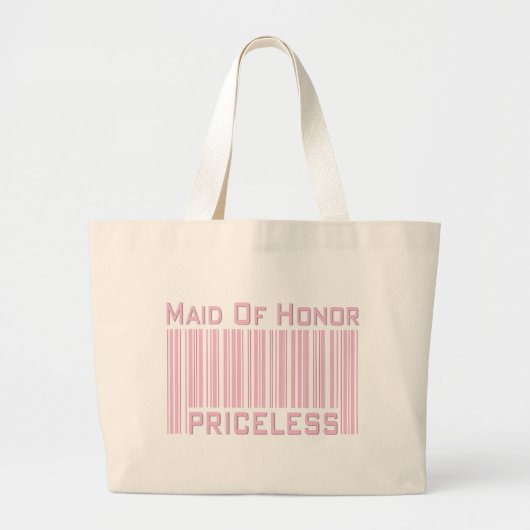 Maid of Honor Priceless Grote Tote Bag (Voorkant)