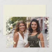 Maid of Honor Proposal Botanical Frame Photo (Voorkant / Achterkant)