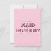 Maid of Honor proposal card Bedankkaart (Voorkant)