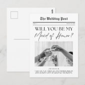 Maid of Honor Proposal, een Amerikaanse  krant Briefkaart (Voorkant / Achterkant)