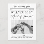 Maid of Honor Proposal, een Amerikaanse  krant Briefkaart (Voorkant)