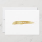 Maid of Honor proposal Invitation Gold Brush Kaart (Achterkant)