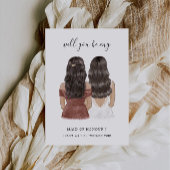 Maid of Honor Proposal Kaart Custom Design