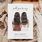 Maid of Honor Proposal Kaart Custom Design