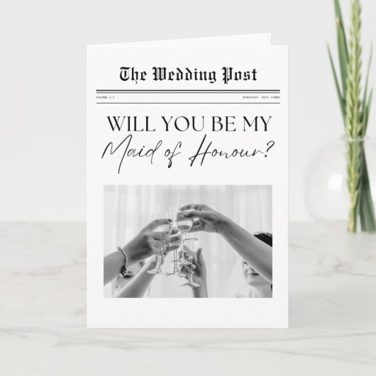 Maid of Honor Proposal, Verenigd Koninkrijk Kaart (Voorkant)