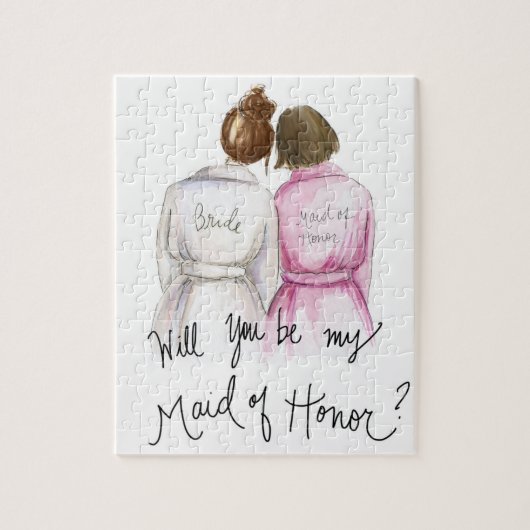 Maid of Honor? Puzzle A Bun Bride Br Bob Maid Legpuzzel (Verticaal)