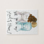 Maid of Honor? Puzzle Auburn L Curls Bride Bl Bob Legpuzzel (Horizontaal)