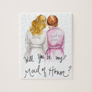 Maid of Honor? Puzzle Bl Crown Bride R L Bun Maid Legpuzzel