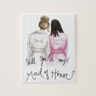 Maid of Honor? Puzzle Br Bun Bride Bk Long Maid Legpuzzel