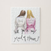 Maid of Honor? Puzzle Br Long Bride Bl Long Maid Legpuzzel (Verticaal)
