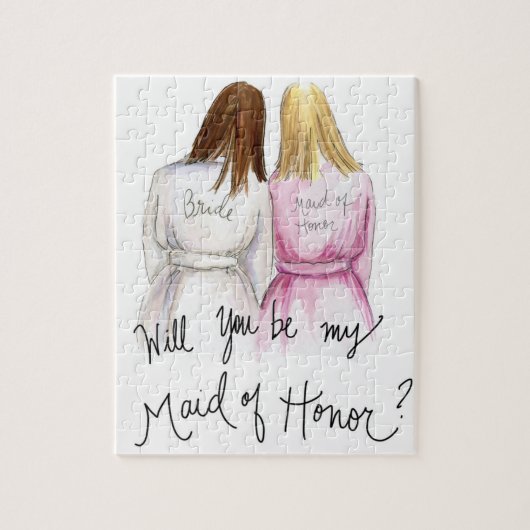 Maid of Honor? Puzzle Br Long Bride Bl Long Maid Legpuzzel (Verticaal)