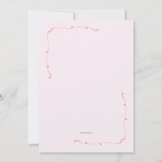 Maid of Honor Request Card Kaart (Achterkant)