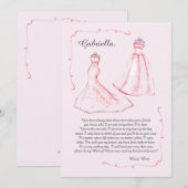Maid of Honor Request Card Kaart (Voorkant / Achterkant)