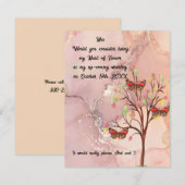 Maid of Honor Request Fall Wedding Event Notitiekaartje (Voorkant / Achterkant)