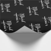 Maid of Honor Retro Script Cadeaupapier (Hoek)