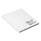 Maid of Honor Retro Script Notitieblok (Schuin)