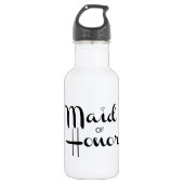 Maid of Honor Retro Script Waterfles (Voorkant)