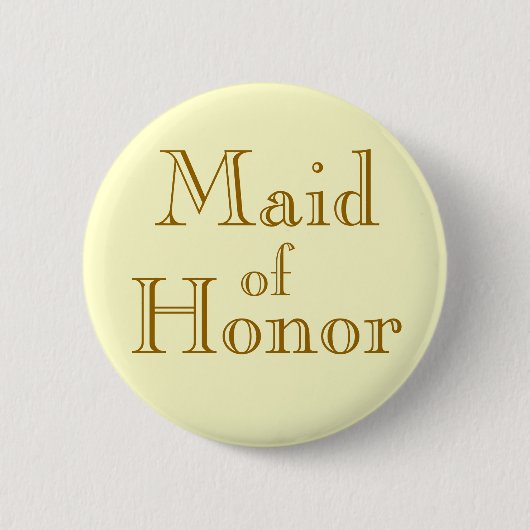 Maid of Honor Ronde Button 5,7 Cm (Voorkant)